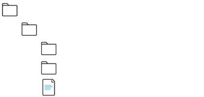ソリューションの物理フォルダー構造